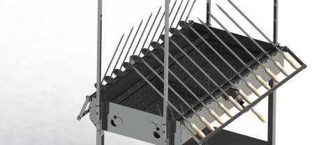 Steckerlfischgrill "groß" - 21 Steckerlfische